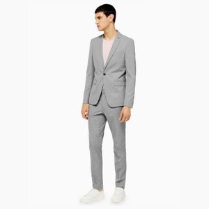 NWT TOPMAN | Gray Marl Skinny Fit Suit Pants